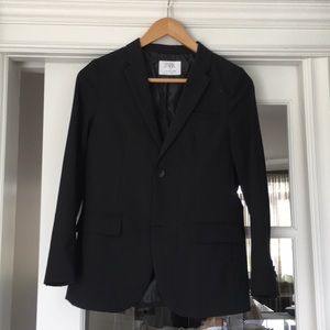 Zara black blazer boys with wool 11-12 like NEW